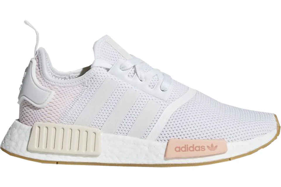 adidas NMD R1 Cloud White Clear Orange Women s BC0237 US