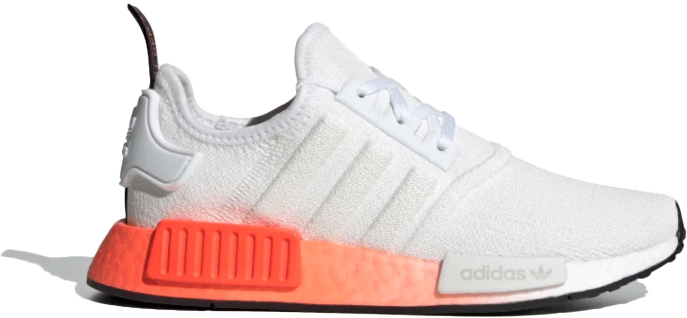 adidas NMD R1 Cloud White Solar Red (GS) Kids' - EF5860 - US