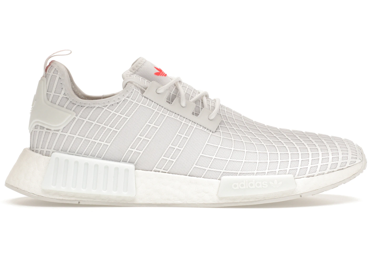 adidas NMD R1 Cloud White Solar Red Men's GX9531 US