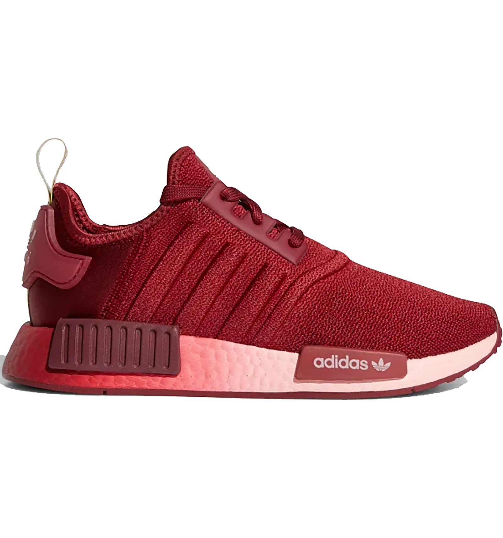 Maroon top nmd shoes
