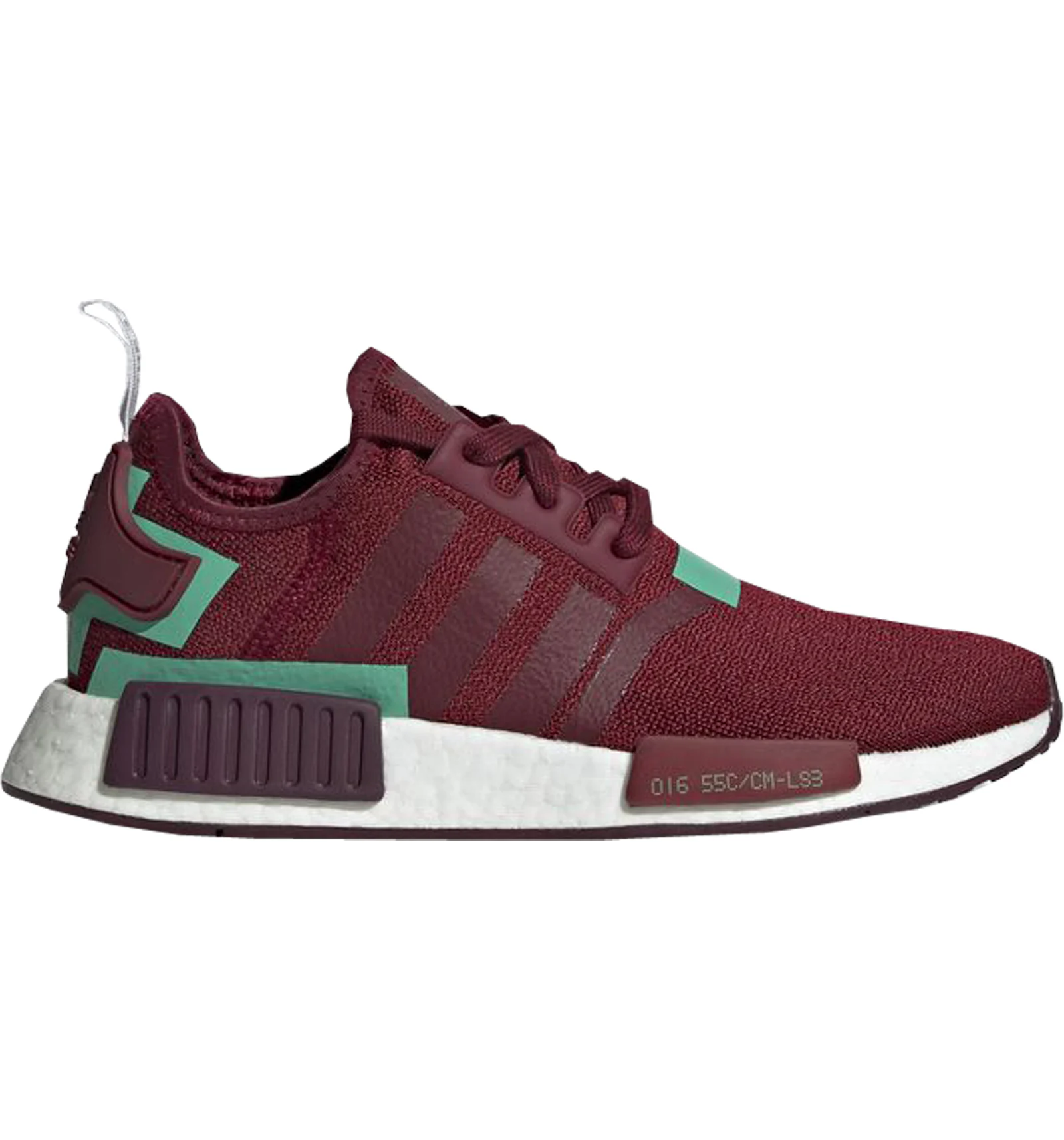 Maroon adidas top nmd womens