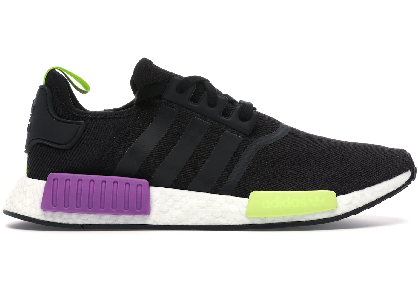 adidas NMD R1 Core Black Shock Purple Men's - D96627 - US adidas NMD R1 Core Black Shock Purple Men's - D96627 - US