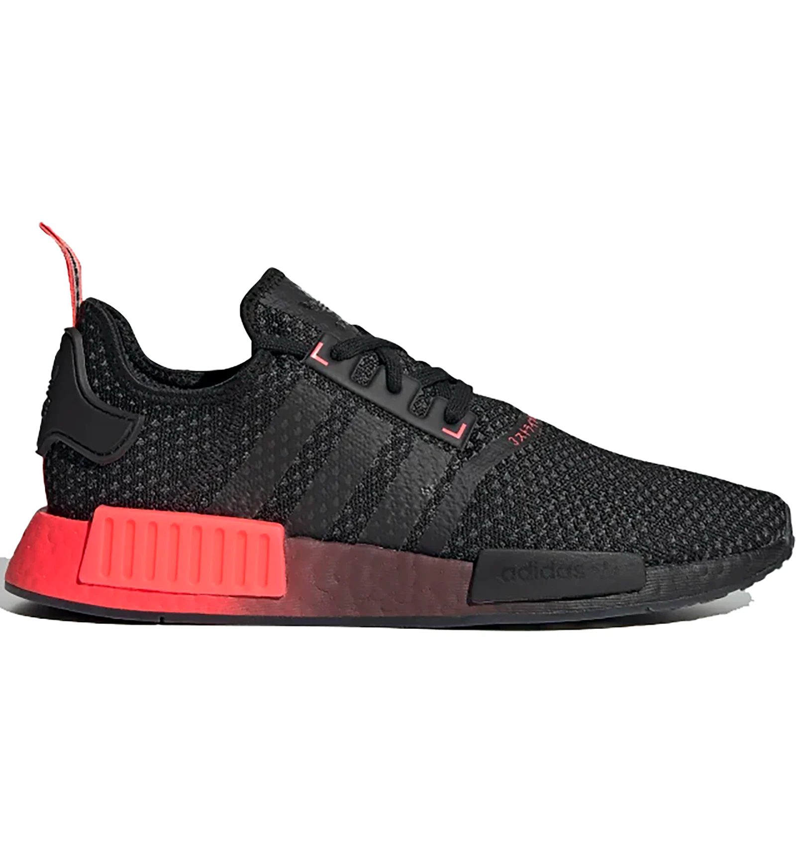 adidas NMD R1 Core Black Signal Pink Men s FV1738 US