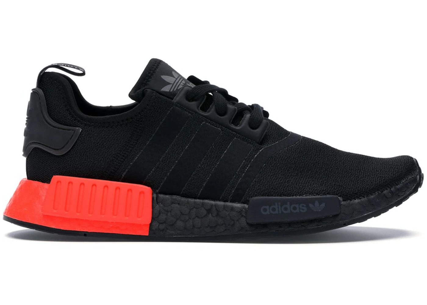 Black Solar Red Nmd Black With Red Sole Adidas NMD R1 Core Black