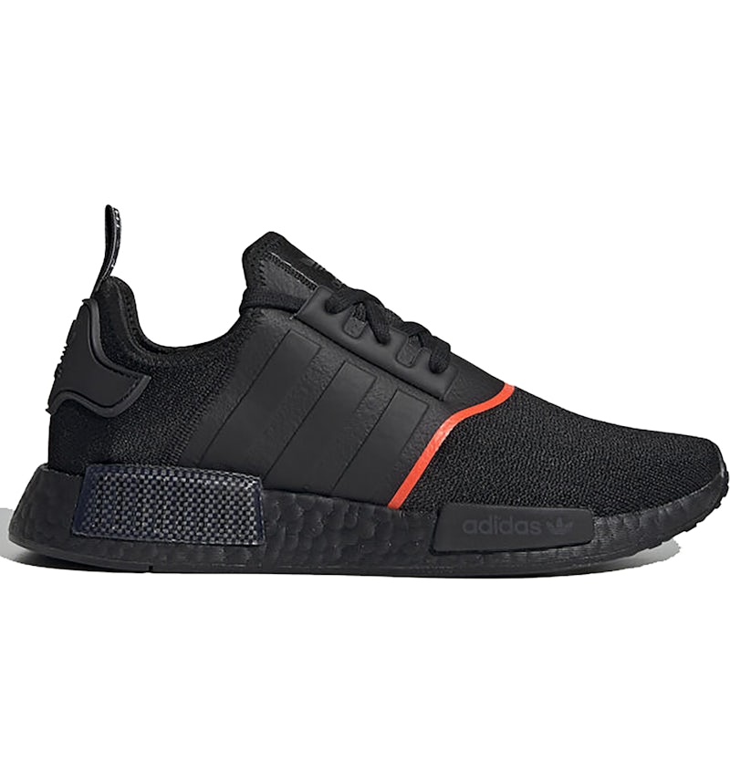 Nmd black solar red discount