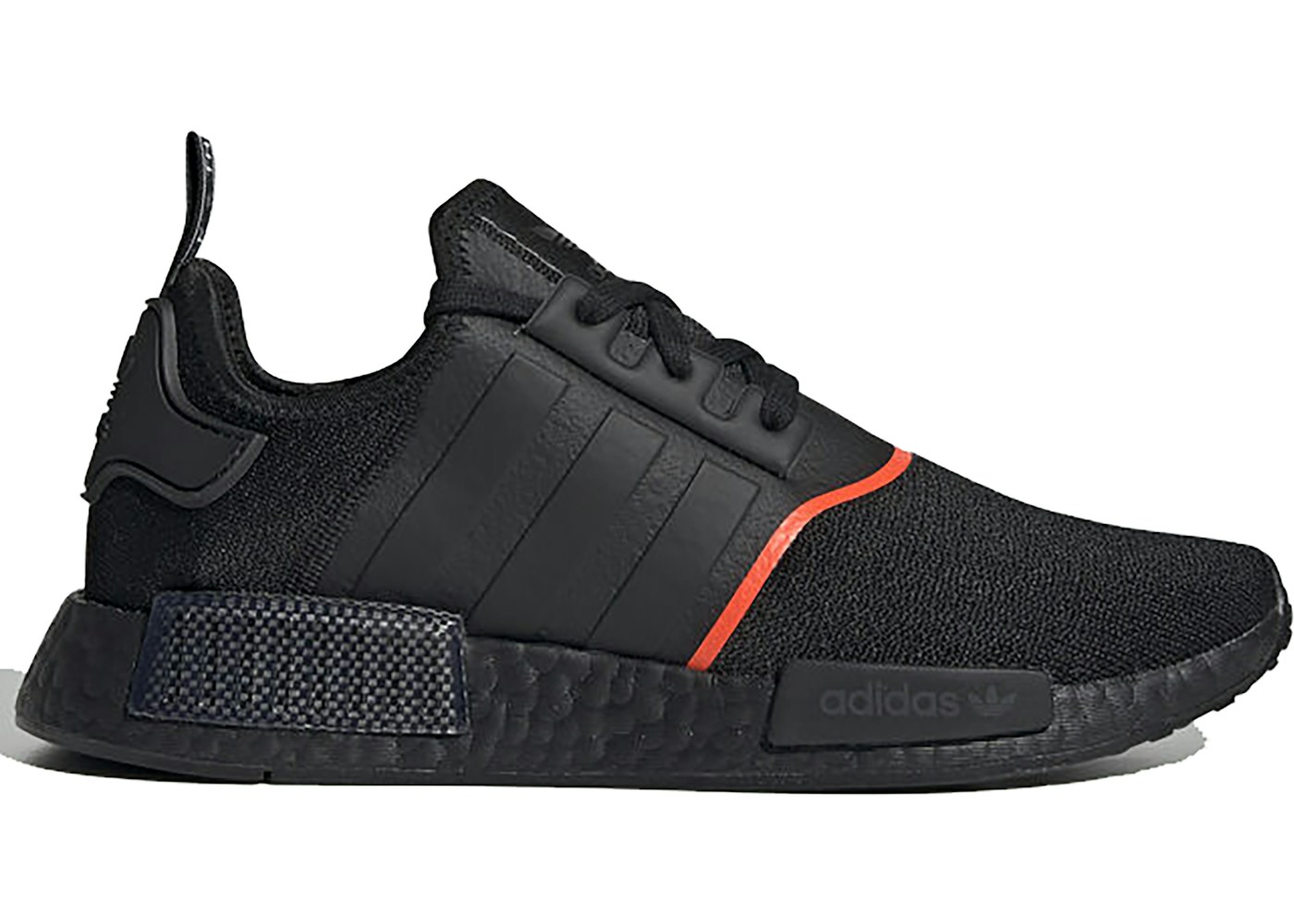 adidas NMD R1 Core Black Solar Red Line - EE5085