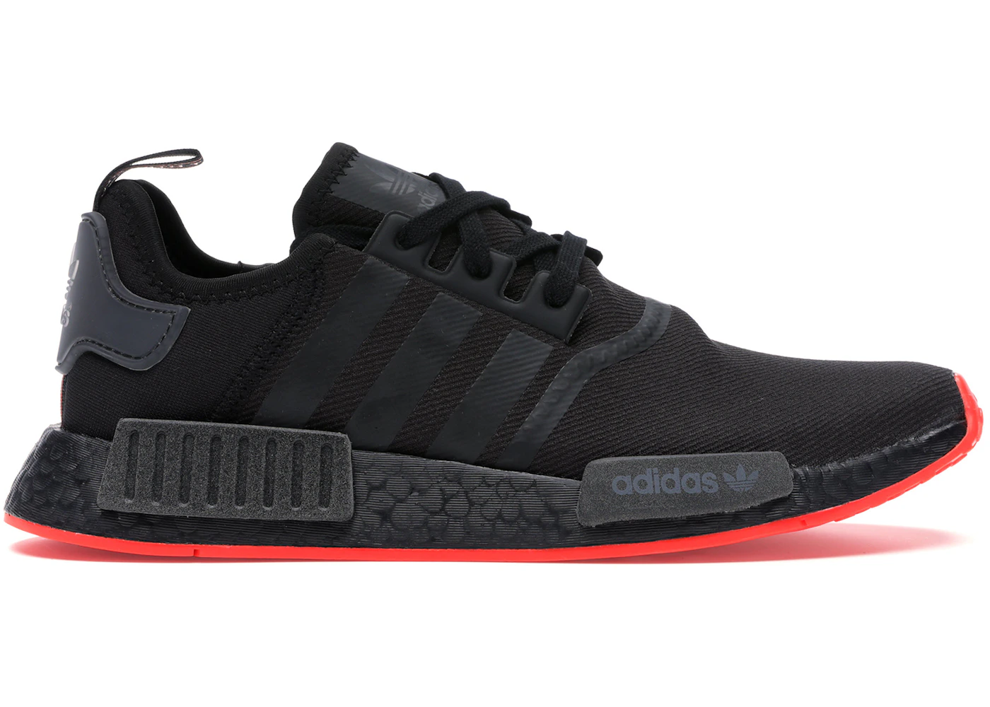 adidas NMD R1 Core Black Solar Red Men's - F35881 - US