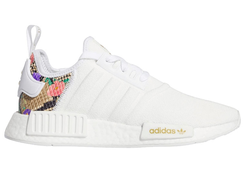 Adidas nmd x off clearance white floral red rose