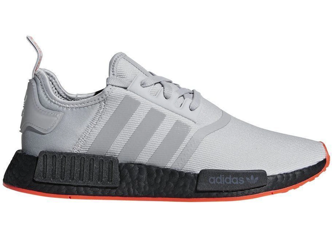 Adidas nmd r1 grey solar best sale red
