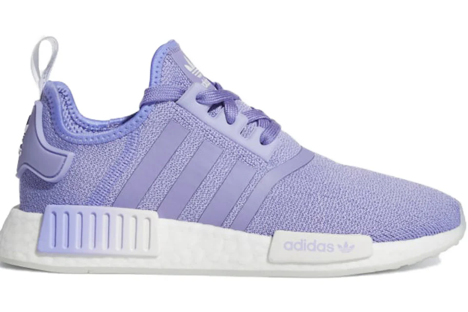 Womens adidas nmd r1 white and purple Clearance