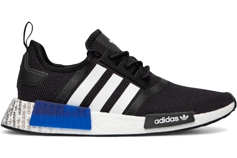 adidas NMD R1 Logo Print Black Royal Blue Men's - HP8977 - US adidas NMD R1 Logo Print Black Royal Blue Men's - HP8977 - US
