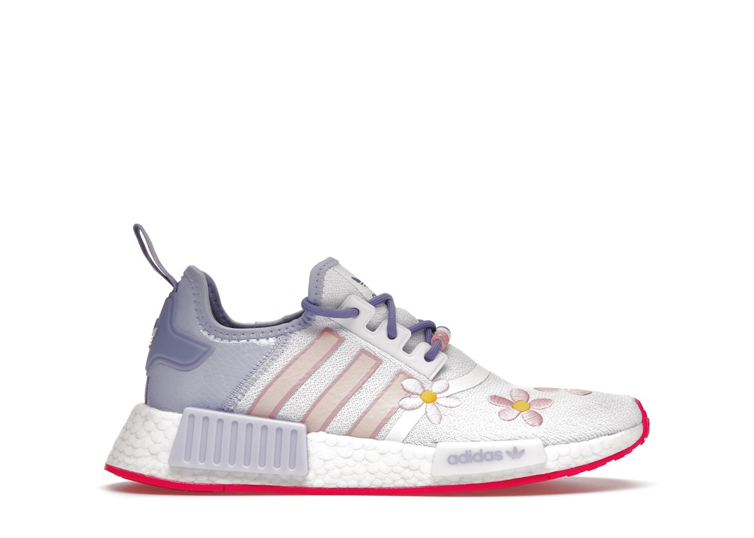 Pre-owned Adidas Originals Adidas Nmd R1 Monsters Inc. Boo (gs) In Cloud White/violet Tone/light Purple