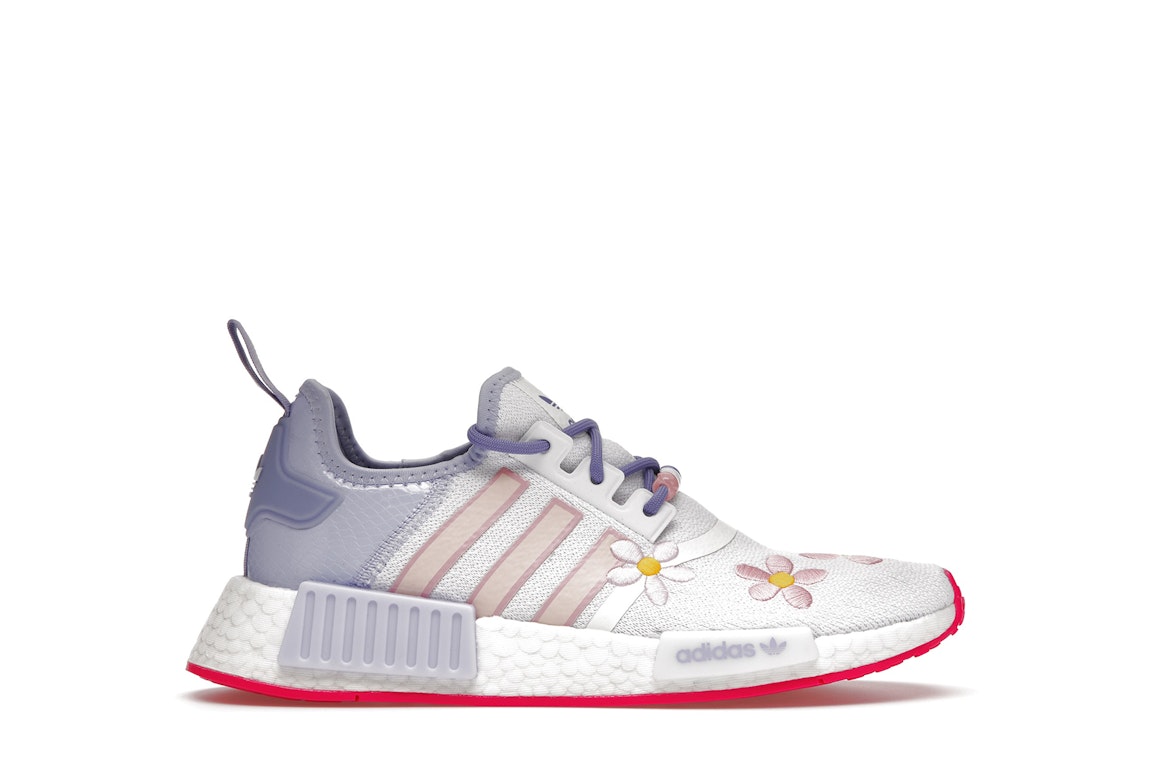 Pre-owned Adidas Originals Adidas Nmd R1 Monsters Inc. Boo (gs) In Cloud White/violet Tone/light Purple