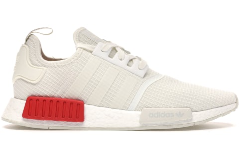 adidas NMD R1 Off White Lush Red Men's B37619 US