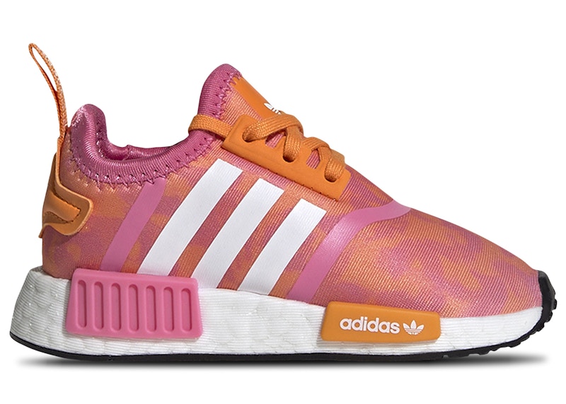 adidas NMD R1 Refined Bright Orange Pink Fusion White (TD) - IE0893 - US