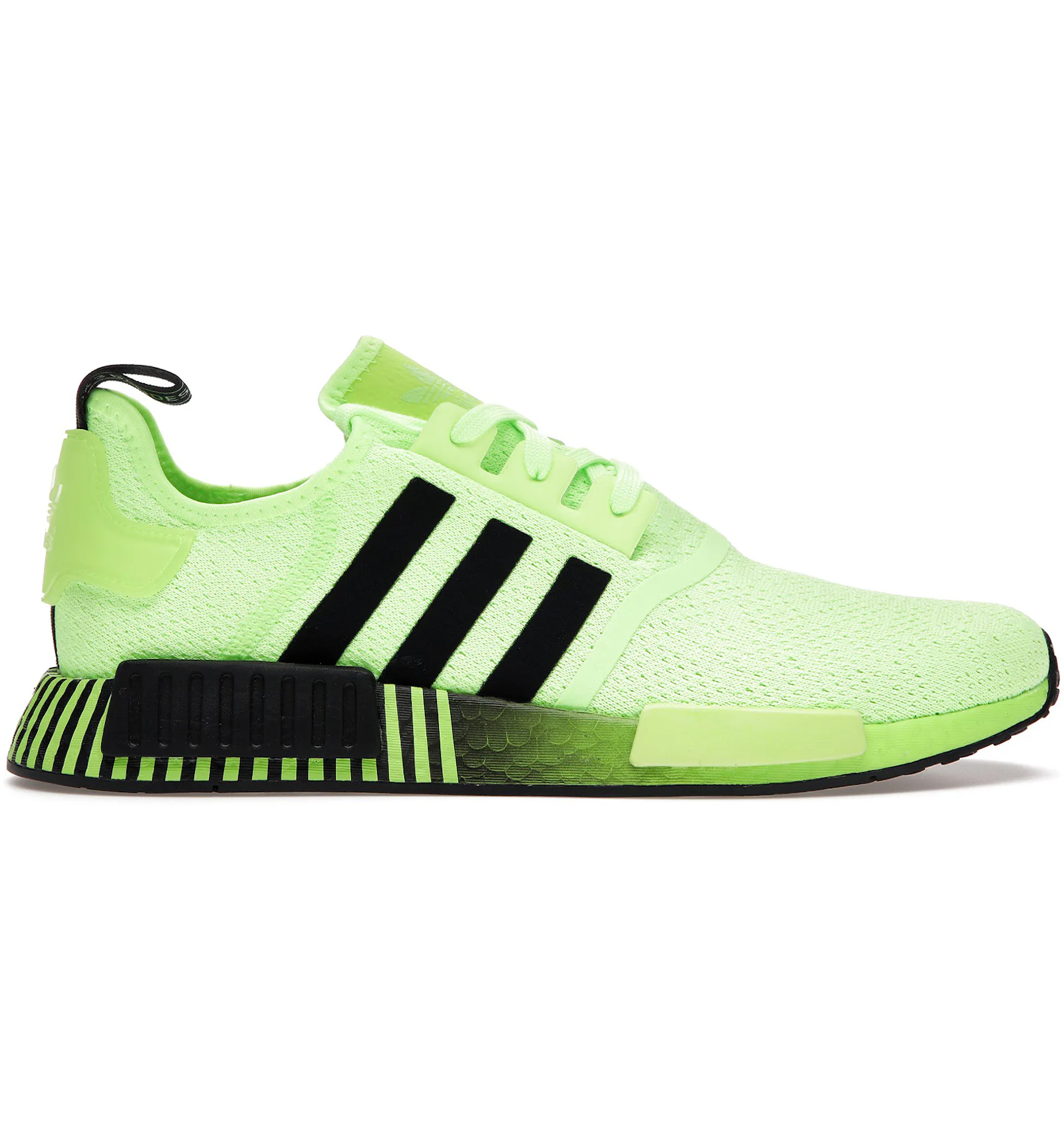 Adidas nmd r1 mens black and green Clearance