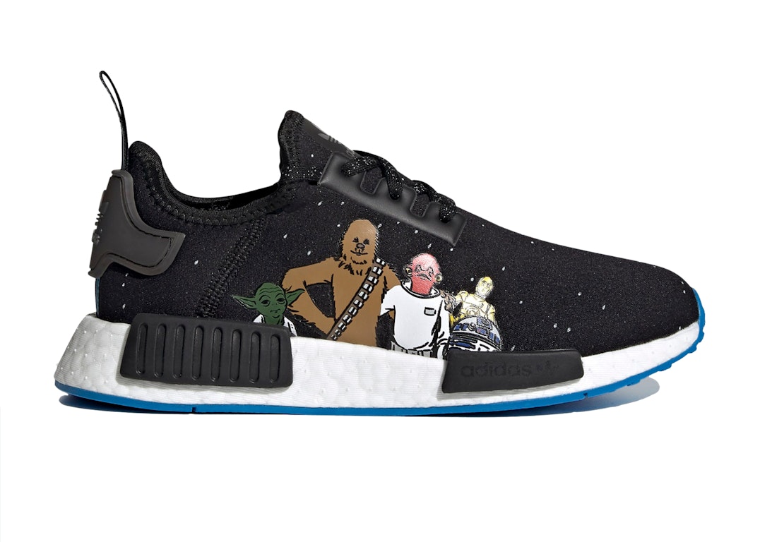 Pre-owned Adidas Originals Adidas Nmd R1 Star Wars (kids) In Core Black/core Black/cloud Whte