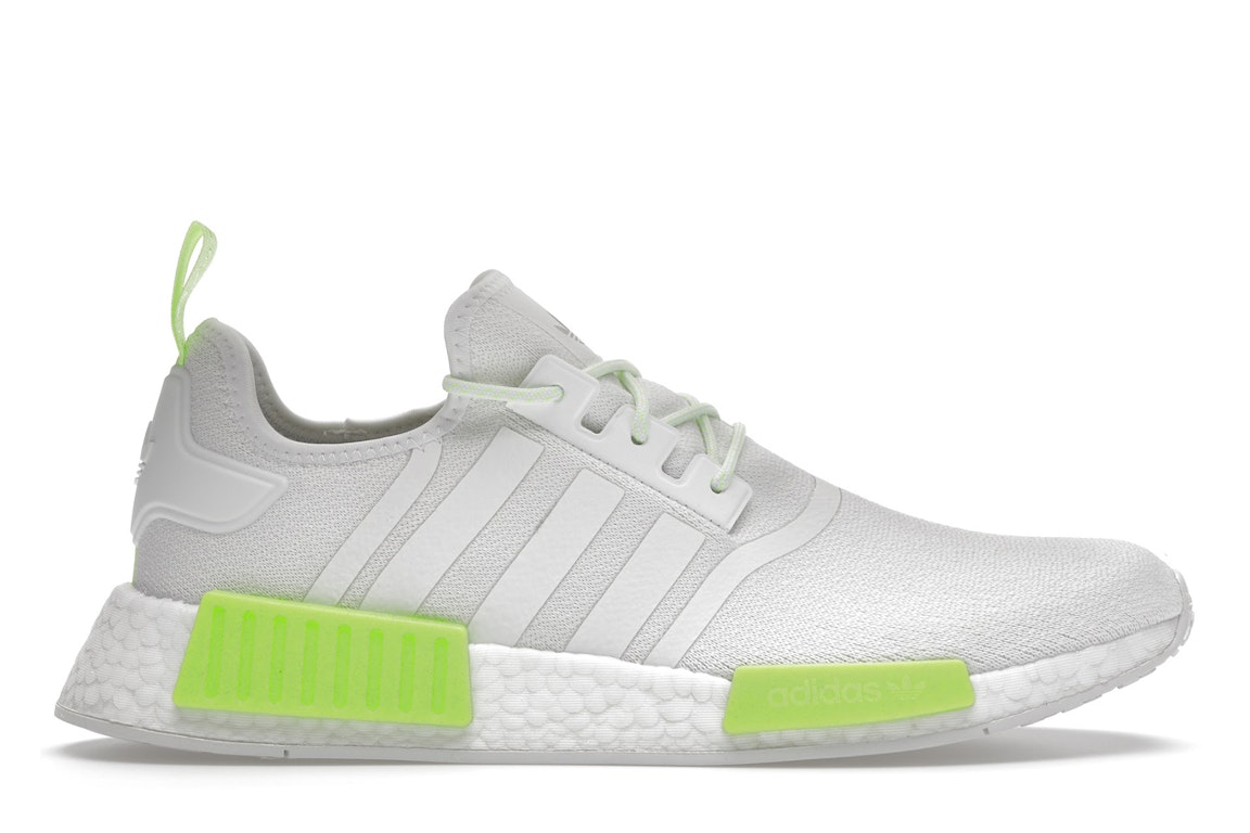 Pre-owned Adidas Originals Adidas Nmd R1 Crystal White Solar Green In Crystal White/cloud White/solar Green