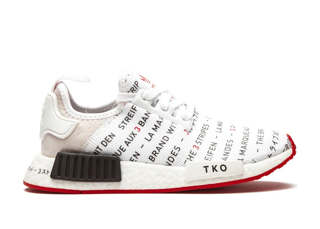 Pre-owned Adidas Originals Adidas Nmd R1 Tokyo White (gs) In Core White/core Black/red