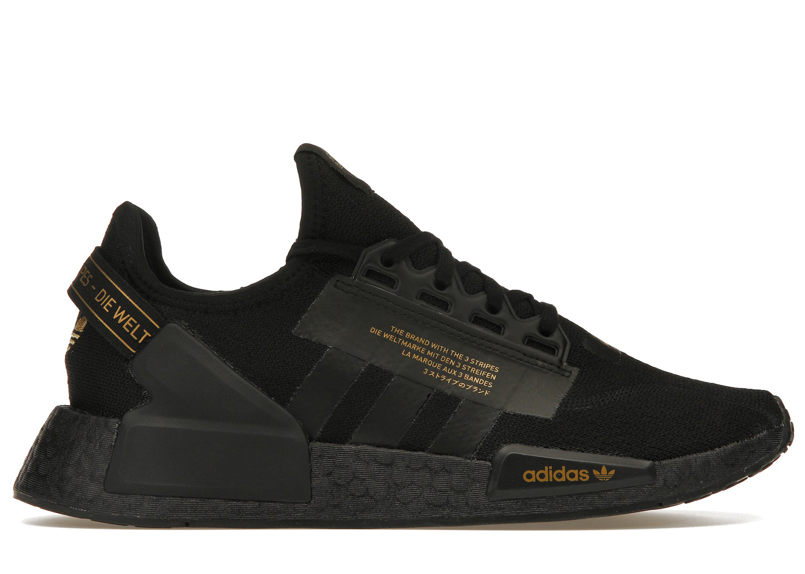 black and gold adidas nmd r1