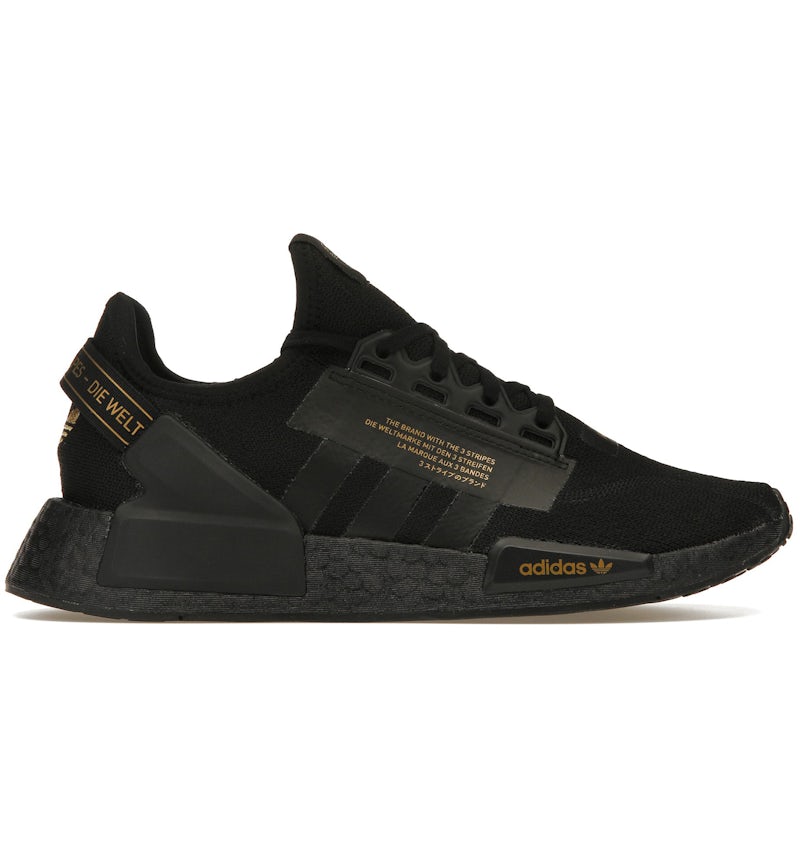 adidas NMD R1 V2 Black Gold Metallic Men's HP3251 US