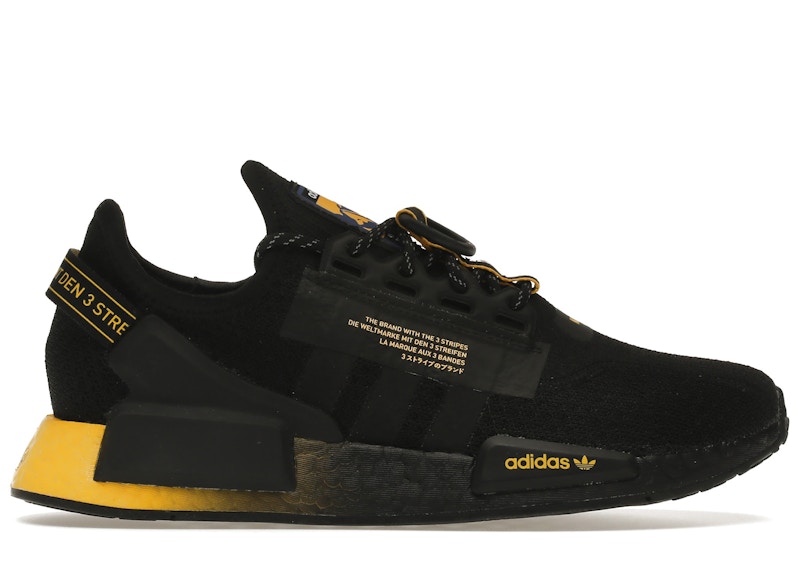 black and yellow nmds