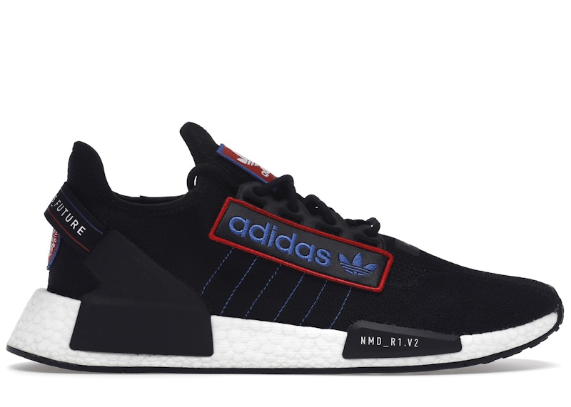 Originals nmd r1 2025 black/white/lush blue motocross