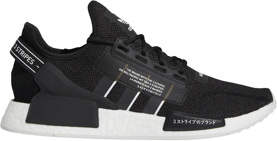 Crónico Sumergir templo adidas NMD R1 V2 Black White The Brand with the 3-Stripes - GW7690 - US