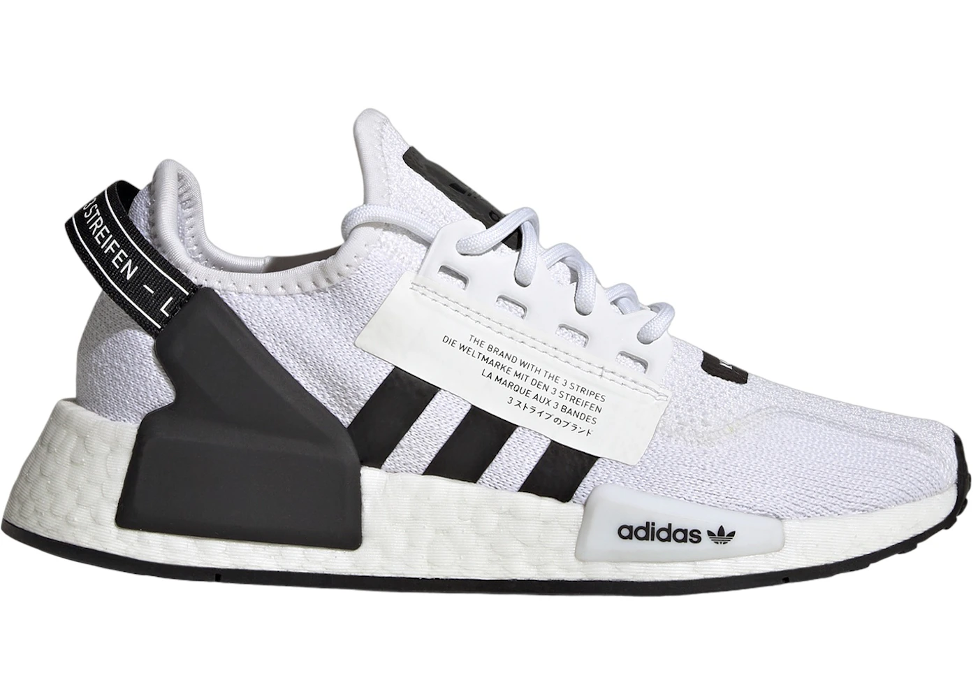 adidas NMD R1 V2 Cloud White Core Black (GS) - HP2942 - US adidas NMD R1 V2 Cloud White Core Black (GS) - HP2942 - US