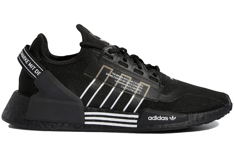 Adidas nmd r1 hotsell v2 black and white