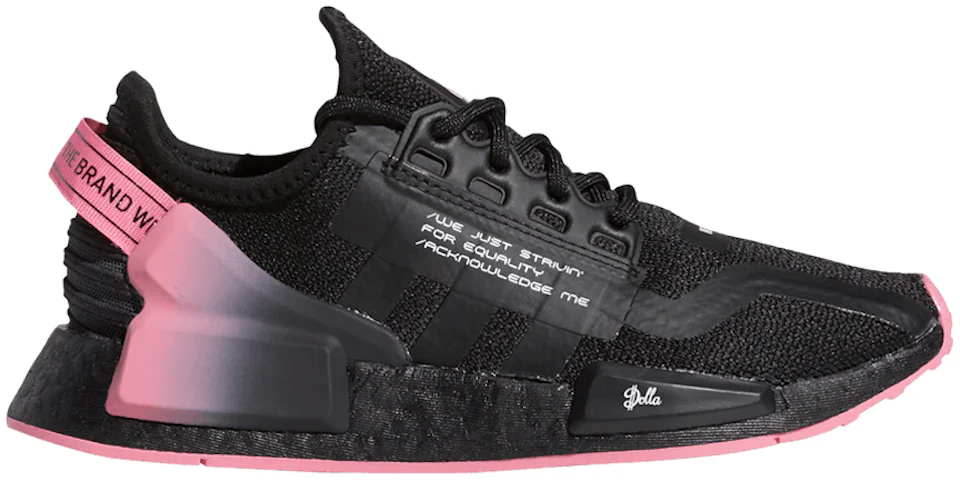 adidas NMD R1 V2 Black Signal Pink Green FY5918 Release Date - SBD