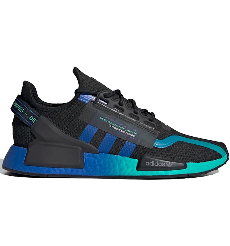 Adidas originals nmd r1 trainer black / blue / white online