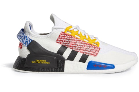 adidas NMD R1 V2 Logo Print Cloud White Multi Men's FZ4825 US