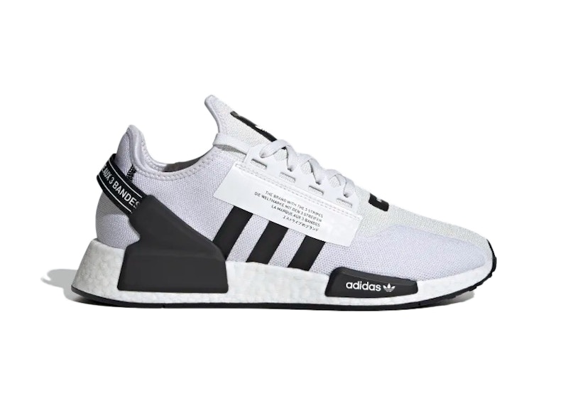 Men's adidas nmd shop r1 black and white