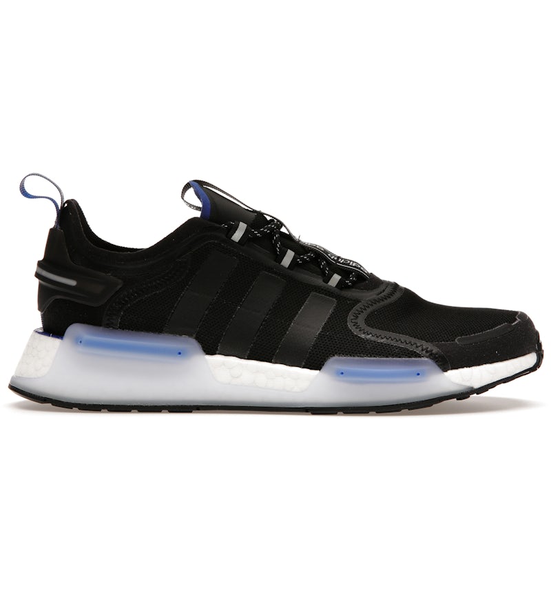adidas NMD R1 V3 Black White Royal Blue Men's HQ9838 US