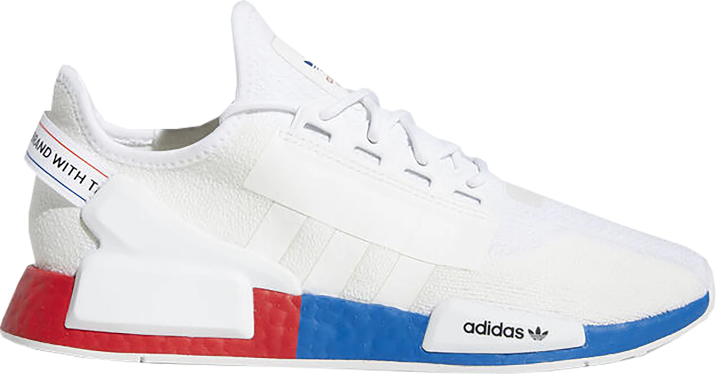 adidas NMD R1 White Red Blue FX4148 - US