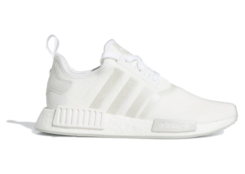 adidas NMD R1 White Silver Metallic Women s GX0033 US