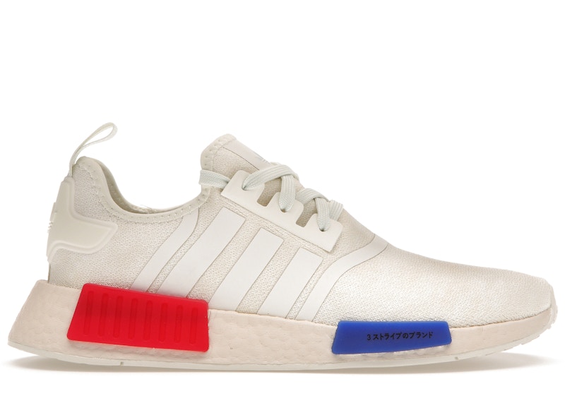 Adidas red white and cheap blue nmd