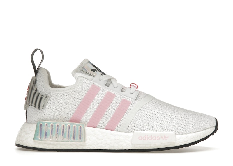 Pre-owned Adidas Originals Nmd R1 White Hologram (women's) Sneakers In Cloud White/true Pink/core Black
