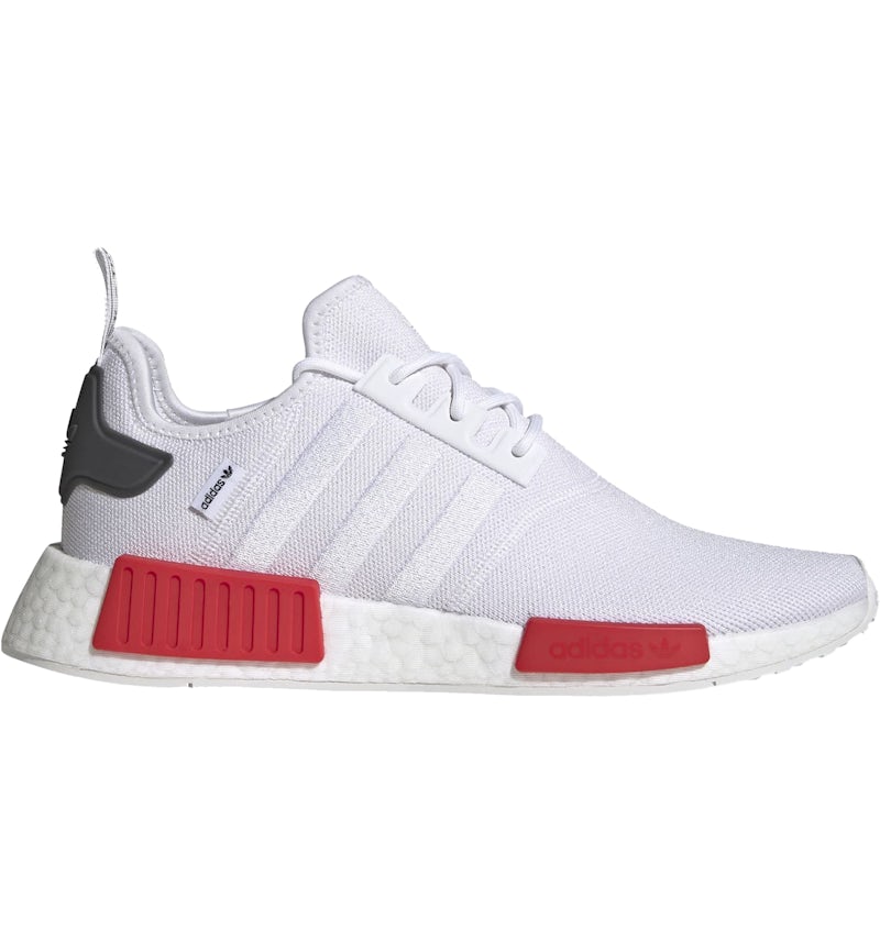 adidas NMD R1 White Vivid Red Men's GX9527 US - Main Image