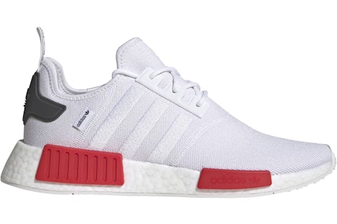 adidas NMD R1 White Vivid Red Men's GX9527 US1