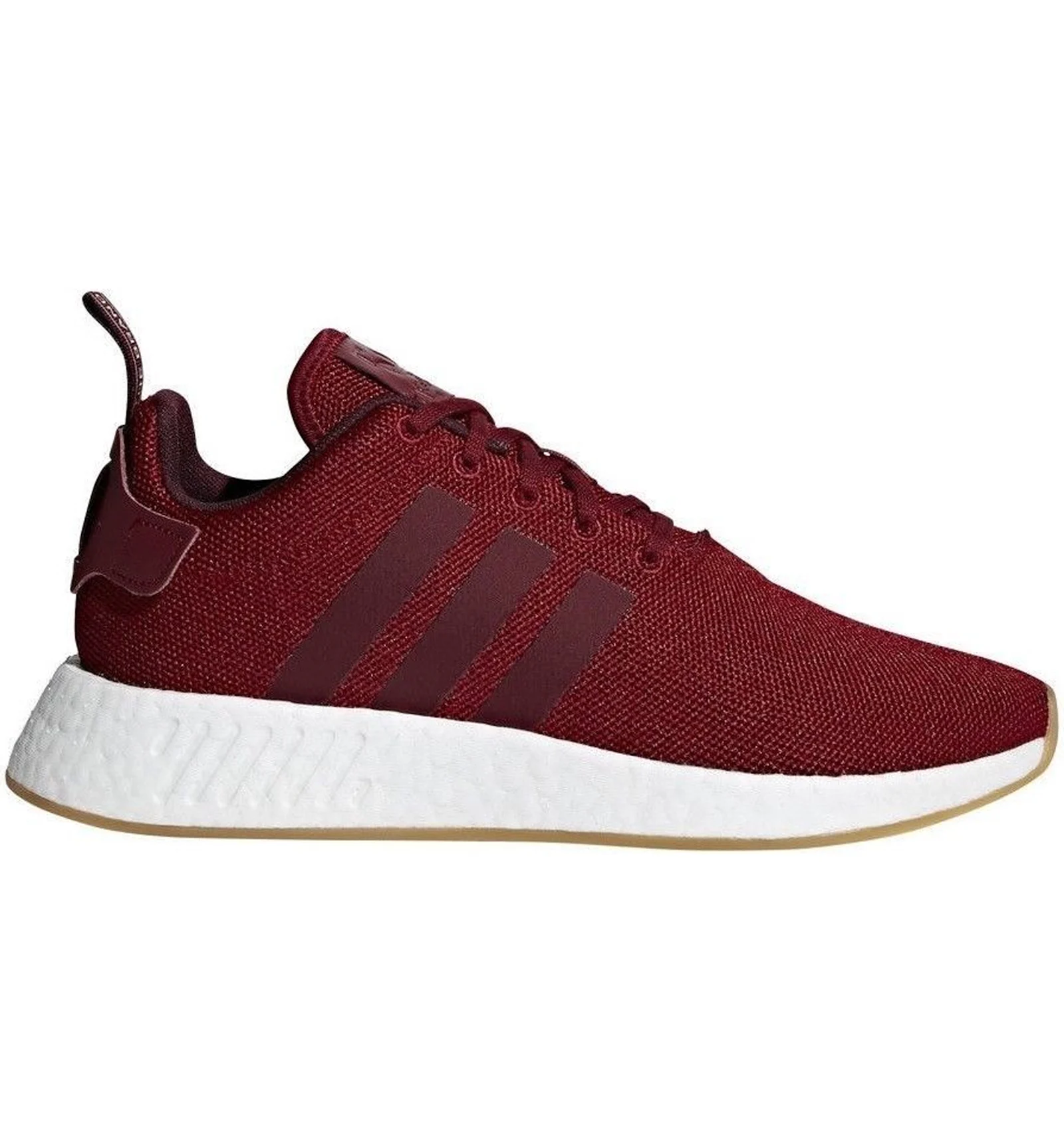 Adidas nmd r2 grey maroon best sale