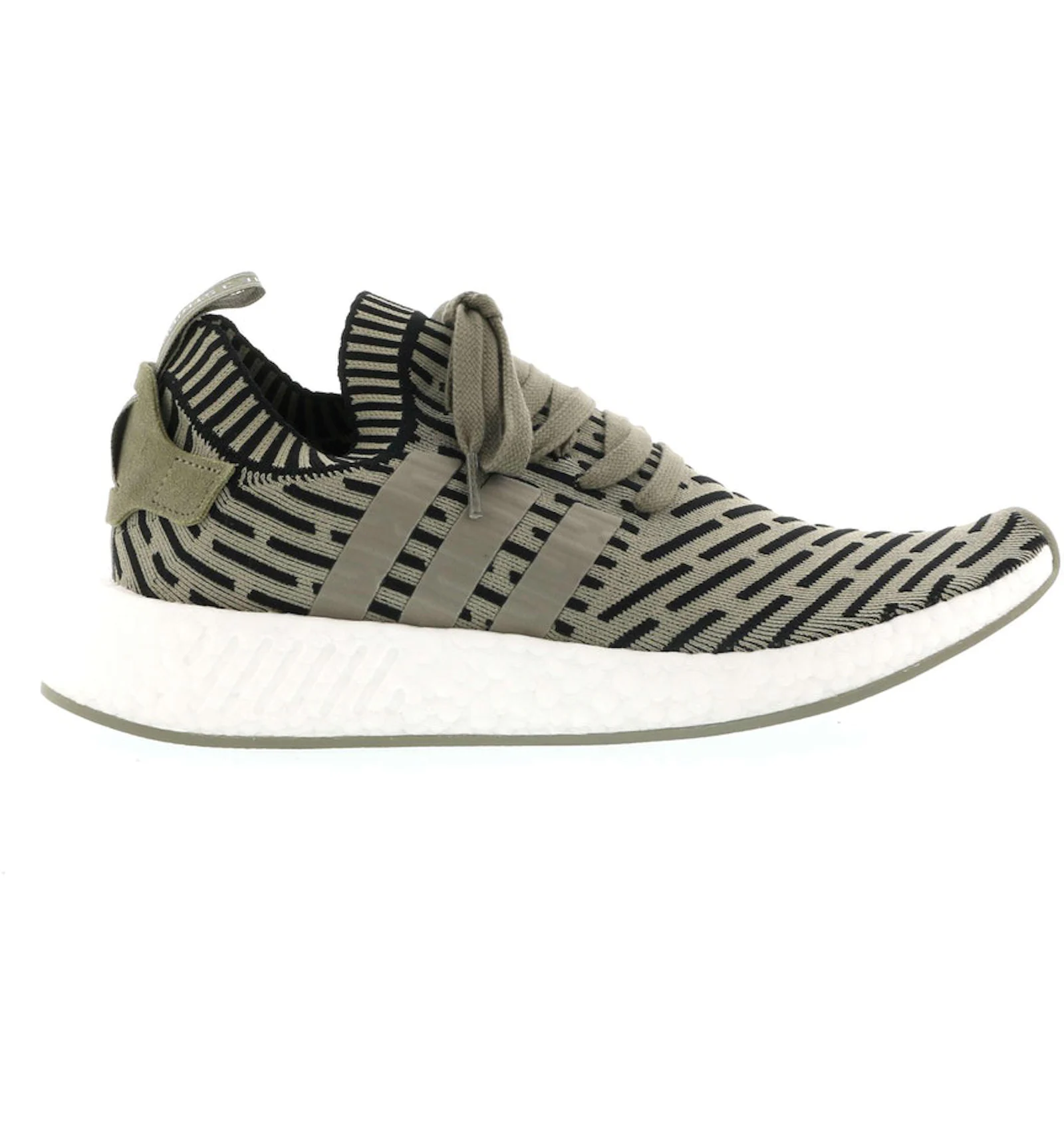 Adidas // w nmd r2 top primeknit utility ivy/footwear white/trace green