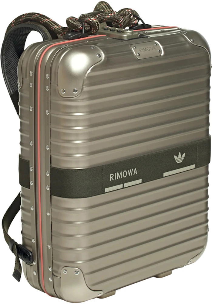 adidas NMD_Rimowa Backpack Aluminium Tech Beige/Night Cargo/Active Orange in with Silver-tone - US