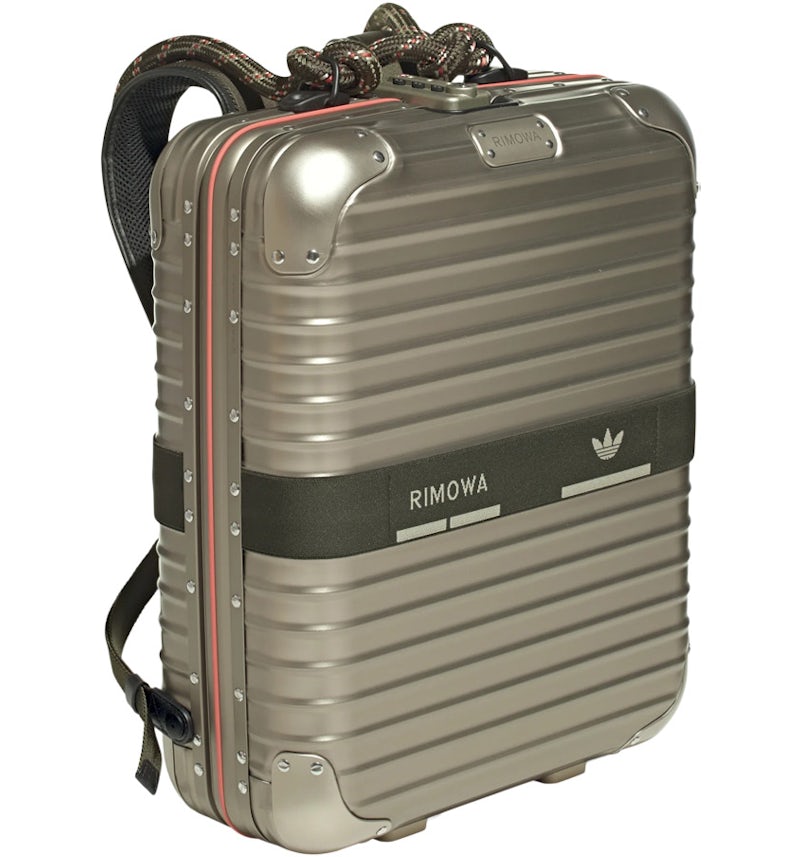 adidas NMD_Rimowa Backpack Aluminium Tech Beige/Night Cargo/Active Orange in Aluminium with Silver-tone - US adidas NMD_Rimowa Backpack Aluminium Tech Beige/Night Cargo/Active Orange in Aluminium with Silver-tone - US