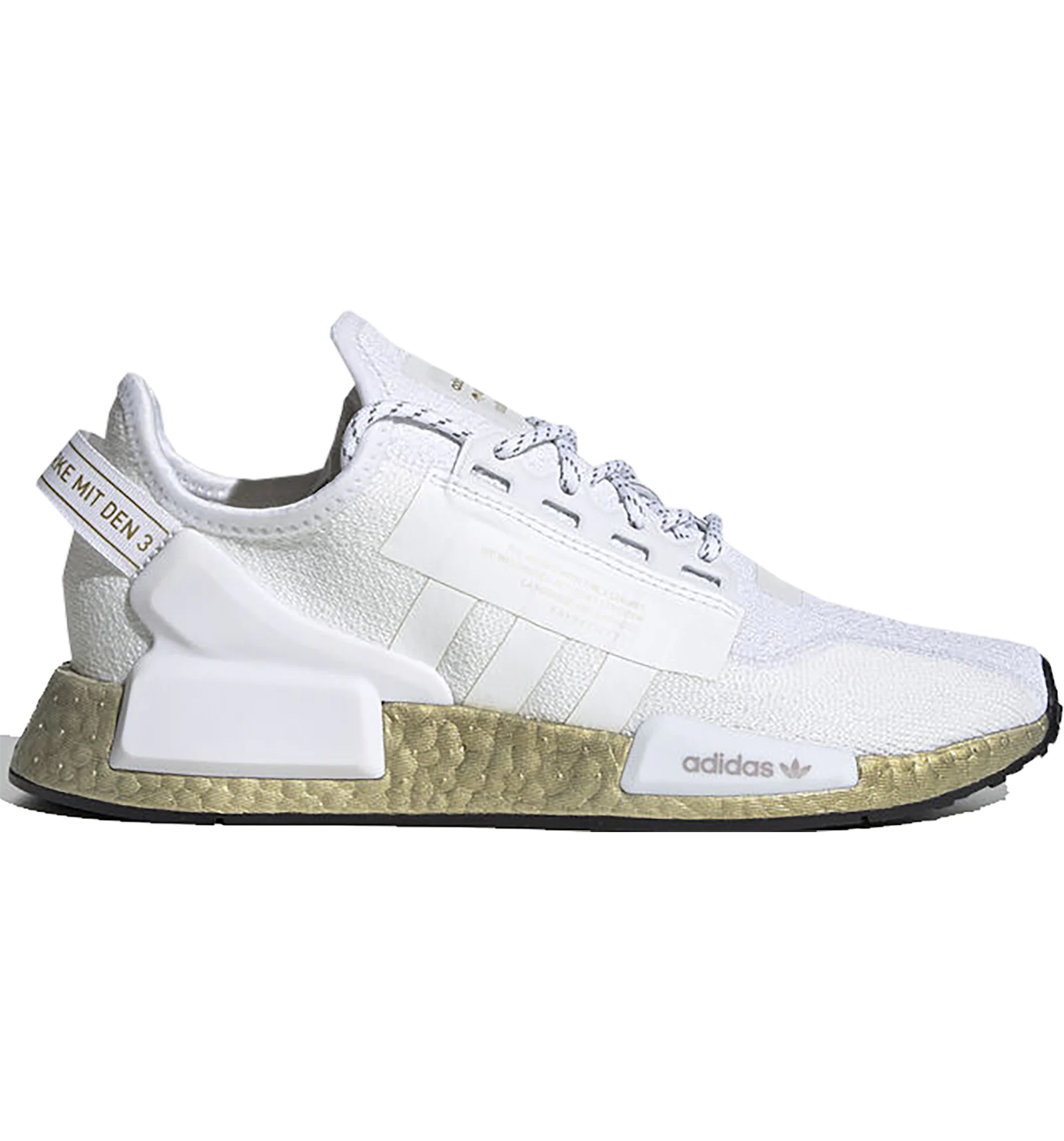 adidas NMD V2 Cloud White Gold Metallic Women s FW5450 US