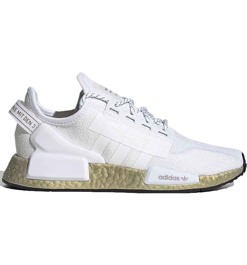 adidas NMD V2 Cloud White Gold Metallic Women s FW5450 GB
