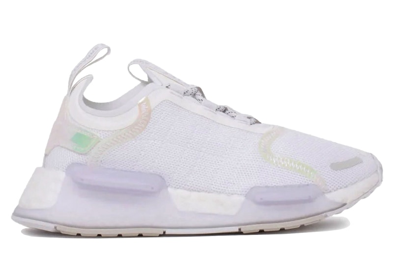 Pre-owned Adidas Originals Nmd V3 White Iridescent Sneakers In Cloud White/grey One