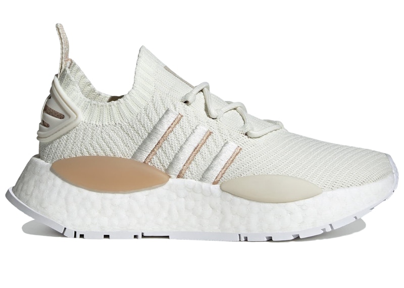 Women's nmd hotsell r1 white/gold