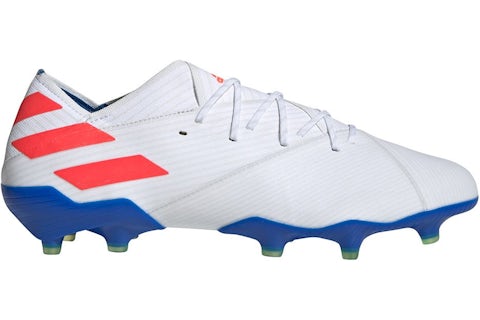 adidas Nemeziz Messi 19.1 FG White Solar Red Football Blue Men s F34402 US